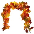 thumbnail image 2 of YingYouFu Thanksgiving Fall Fake Garland With Lights for Home Autumn Harvest Decorations|Autumn Artificial Berry Pumpkin Maple Leaf Garland Decor for Fireplace Table Front Door Holiday Party Decor, 2 of 5