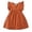 Z2 Brown, variant on REDARER Toddler Girls' Tiered Ruffle Dress with Flutter Straps Casual Summer Beach & Play Outfit,2-3 Years