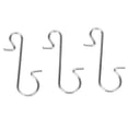 thumbnail image 2 of Ganchos para Adornos Multiusos de Metal Blanco en Forma de S para Decoración de Navidad, 2 of 8