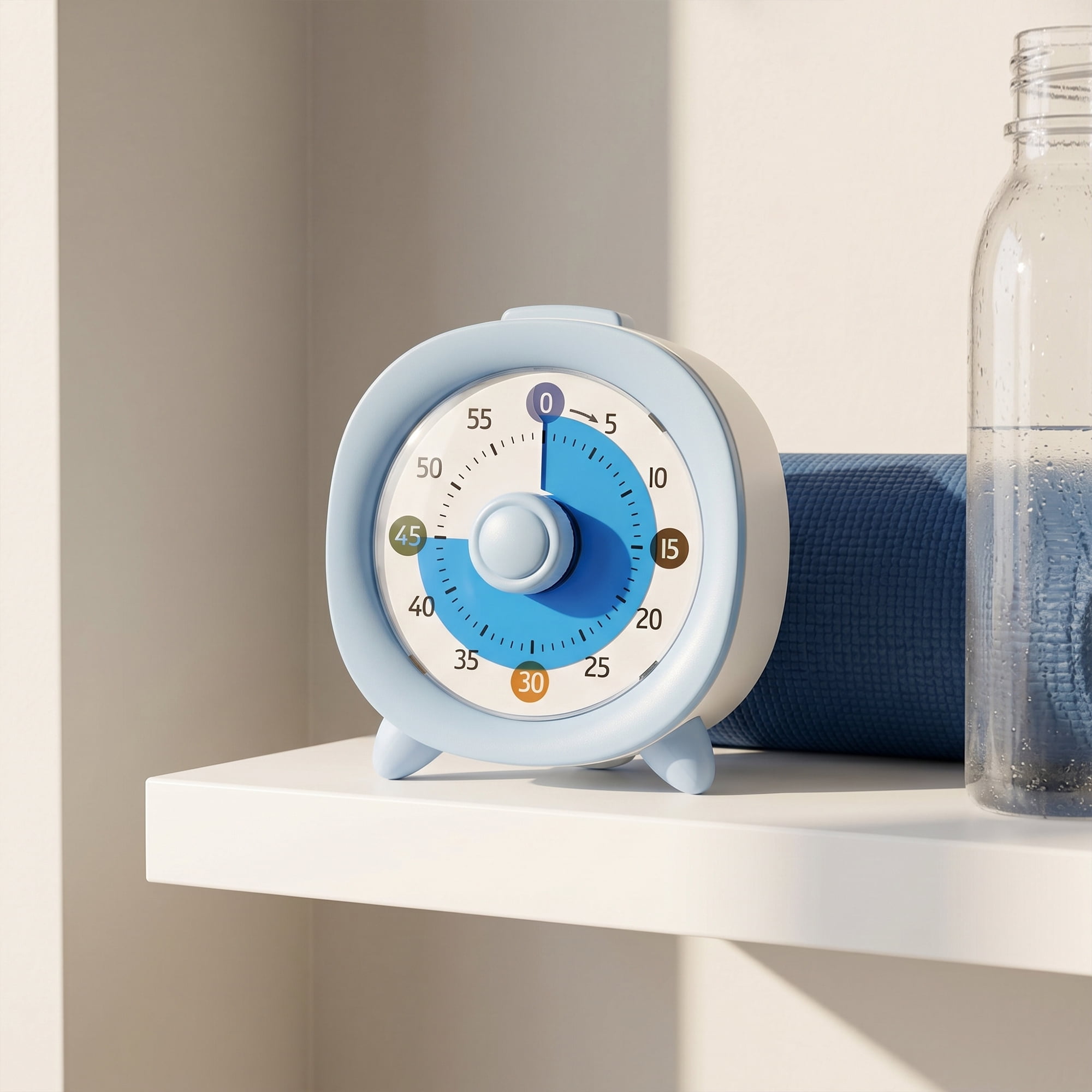 Unique Bargains 60 Minute Kitchen Digital Visual Timer for Studying Blue-B