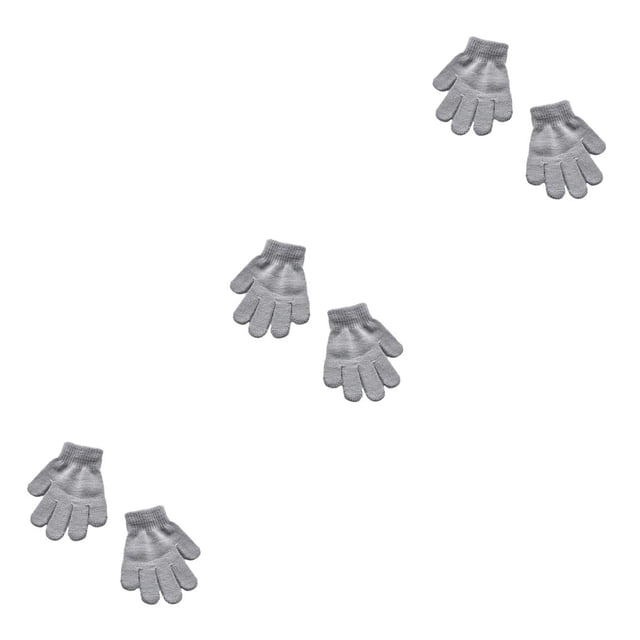 Qarigey 1 par de guantes para niños Accesorio de ropa Calentador de manos para exteriores Gris claro Type1 NO1