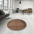 thumbnail image 4 of Ahgly Company Machine Washable Indoor Rectangle Traditional Dark Sienna Brown Area Rugs, 4' x 6', 4 of 7
