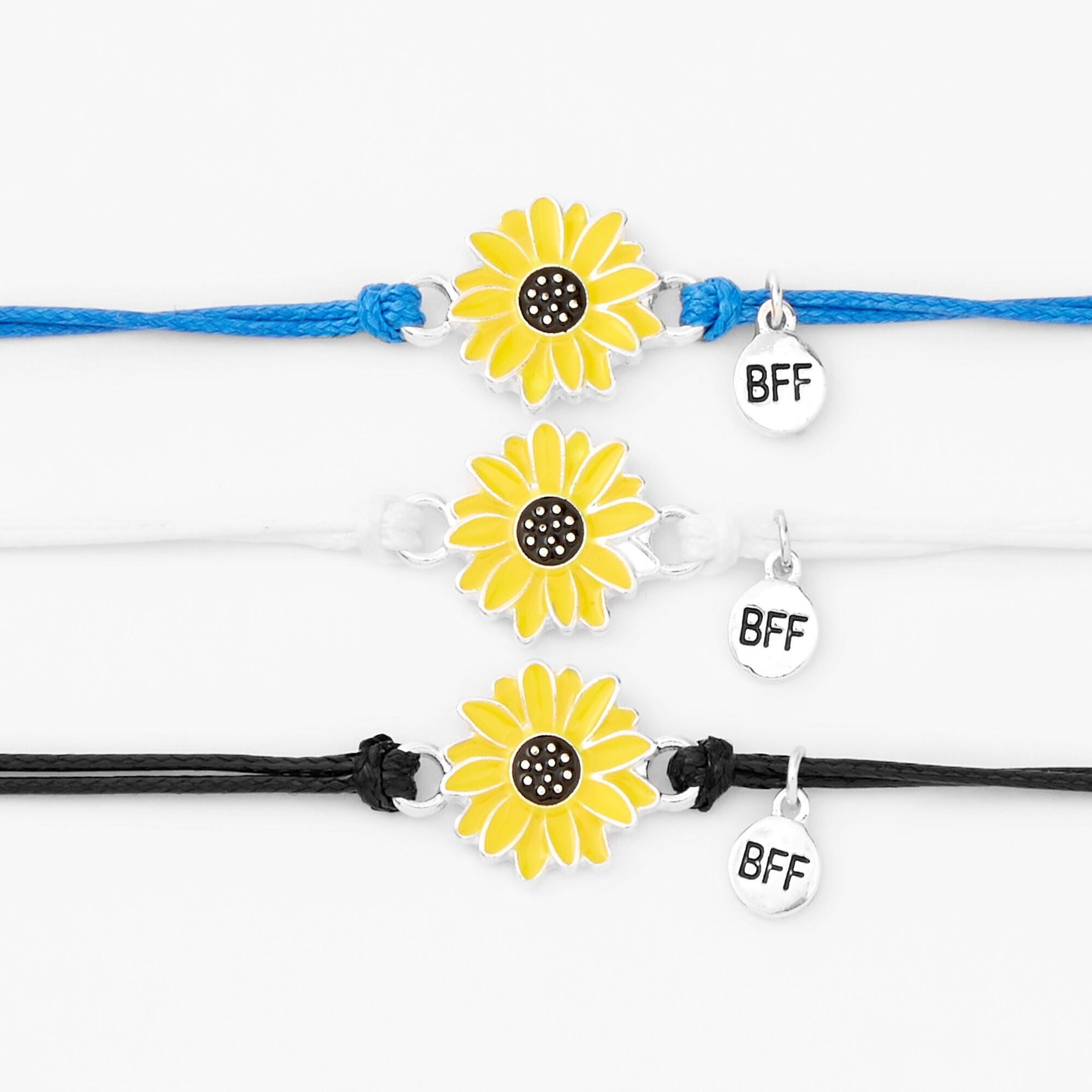 Claire's Best Friends Sunflower Adjustable metal Bracelets for