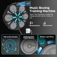 thumbnail image 4 of Hinzonek Music Boxing Machine, Smart Bluetooth Interactive Wall-Mounted Punching Pad Trainer with RGB Lights, Home Exercise Workout Gym Equipment, with Gloves, 4 of 9