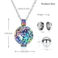 thumbnail image 2 of Family Tree Leaves Keepsake Pendant with Small Urn Necklace for Cremation Ashes Perfume Dry Flower Holder Memorial Jewelry, 2 of 6