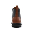 thumbnail image 3 of Polar Fox Brooke MPX806061 Woolen and Synthetic Leather Lace-up Fashion Chukka Boots with Zipper Closure, in Cognac & Wool, Men's Size 10, 3 of 8