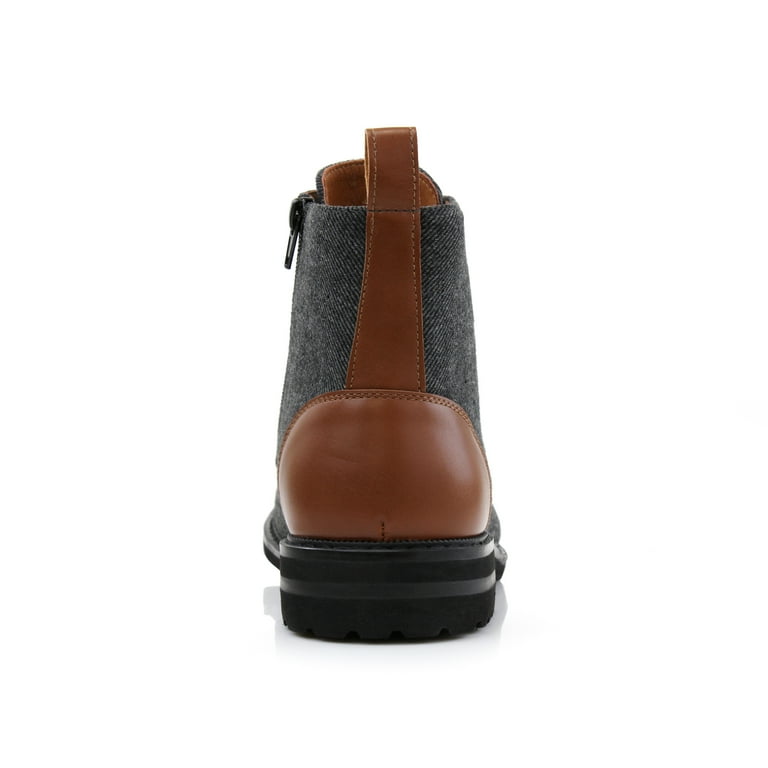 NEW Polar Fox Brooke Chukka Boots Men\'s 10.5‎ Gray Wool Leather Lace-Up Fashion Polar Fox Brooke MPX806061 Woolen and Synthetic Leather Lace  main image 4