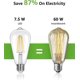 thumbnail image 3 of Dimmable Edison Bulbs 60 Watt Equivalent LED Bulb, Filament Vintage Light Bulbs, 2700K Warm White, 4 Packs, 3 of 5