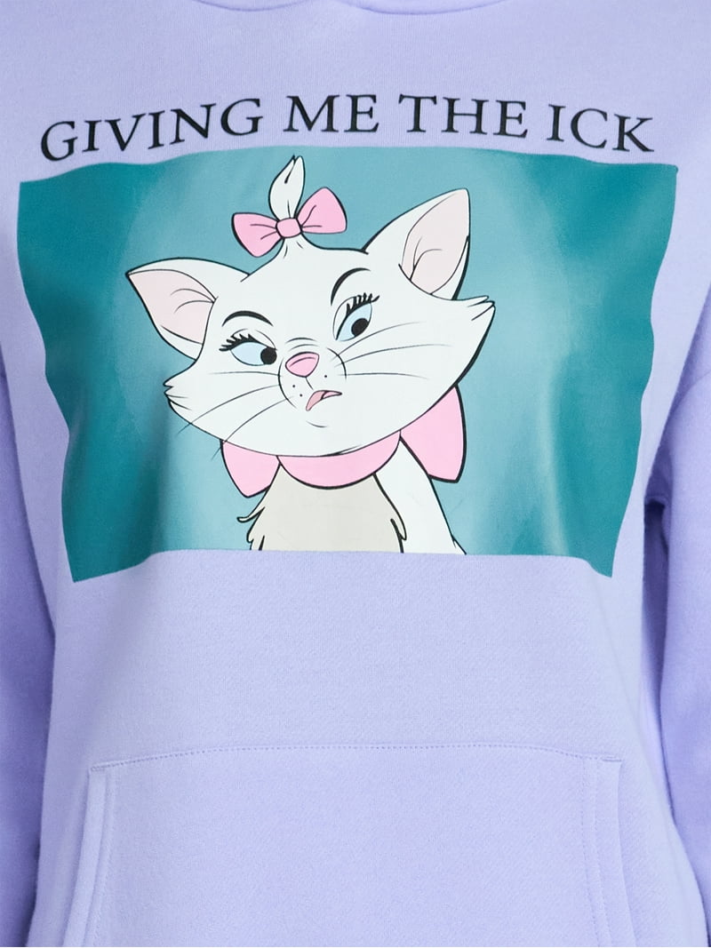 The Aristocats Women's Marie Graphic Drawstring Hoodie, Sizes XXS