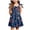Dark Blue, variant on Girls July 4th Dress Red White Blue Toddler Patriotic Outfit American Flag Sundress 2-8 Years (White, 5-6 Years)
