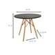 thumbnail image 4 of Mesa de Comedor Redonda Minimalista y Moderna Color Negro, 4 of 4