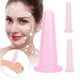 thumbnail image 5 of Juego de 4 ventosas de masaje de silicona líquida para uso doméstico en adultos, color rosa, 5 of 12