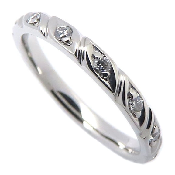 Pre-Owned Chaumet Torsade Wedding Ring, 8 Diamonds, Size 51, Platinum 950, Women's, Item Number...