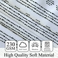 thumbnail image 3 of Mizhona Blackout Curtains for Living Room Bedroom Black Window Curtains Stripes Thermal Curtains Set of 2,52"x96", 3 of 4