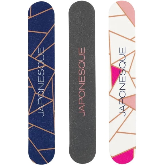 Glamour Salon Nail Files 3-Pack Medium Grit Professional Nail Boards