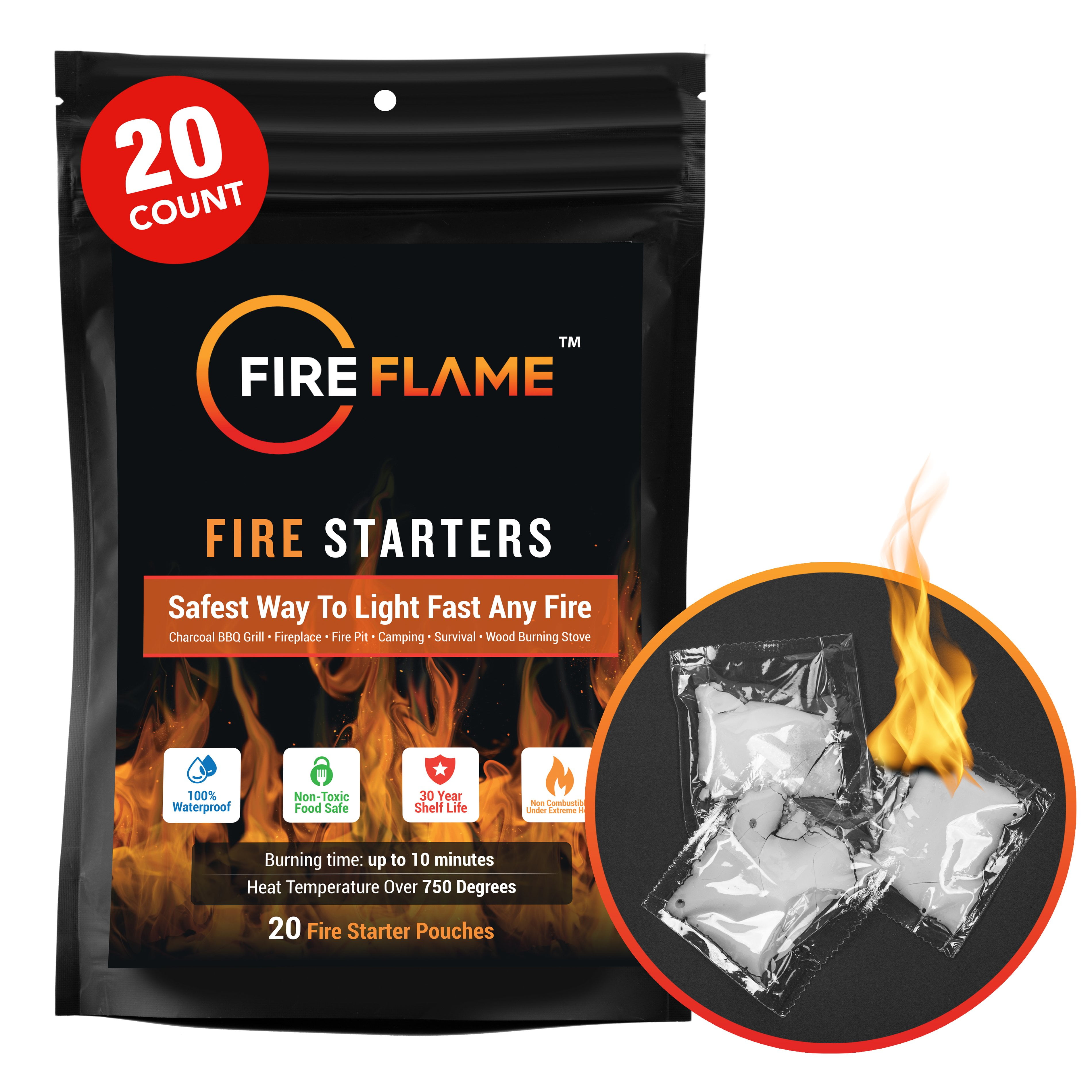 Multipack 48 Blaze Natural Odourless Odour Free Barbecue BBQ Stove Firelighters 