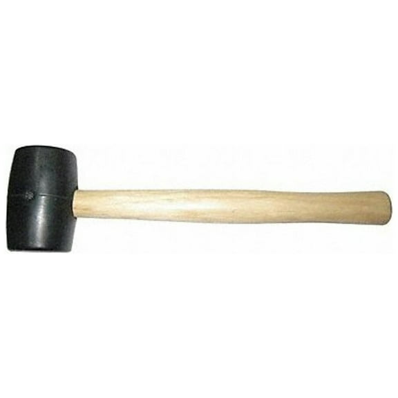 Westward Rubber Mallet,Hickory,8 Oz 6DWL1