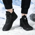 thumbnail image 5 of Men's & Women's Snow Boots with Quick-Lock Rotary Buckle System - Waterproof, Anti-slip Insulated Winter Boots for Skiing & Hiking, Wide Width Available, Faux Fur Lined for Extreme Warmth, 5 of 11