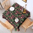 thumbnail image 2 of Pioneer Flower Floral Print Pattern Square Tablecloth, Waterproof Wipeable Spillproof Washable Table Cover for Home Kitchen Party Decor, 42"x42", 2 of 6