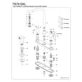 thumbnail image 4 of Kingston FB751DKL Kaiser Two-Handle 4-Hole 8" Centerset Kitchen Faucet with Side Sprayer in Polished Chrome, 4 of 5