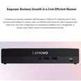 thumbnail image 5 of Lenovo V100q Business Tiny Desktop,Intel N-Series N100, 16GB DDR5, 512GB SSD, Wi-Fi 6, Windows 11 Pro, Black, 5 of 8