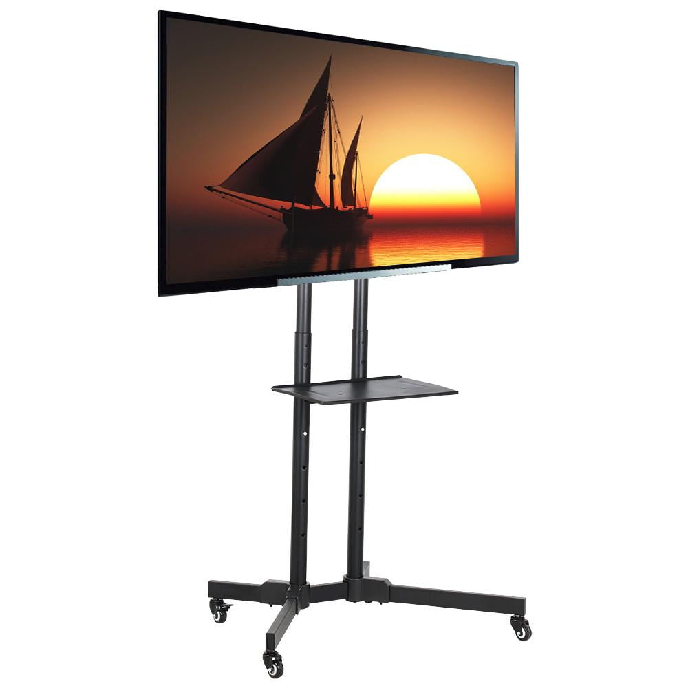 EasunTV Stand Cart for TVs 75", Black