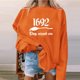 thumbnail image 1 of ICHUANYI despejar la camiseta de Halloween calabaza mujer calabaza modelo camiseta encantadora camisa de Halloween camiseta de cuello redondo de otoño ICHUANYI WER202308170199, 1 of 5