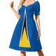 thumbnail image 1 of Vestido de verano con bandera de Claus para mujer traje de cumpleaños de lujo, 1 of 6