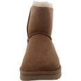 thumbnail image 3 of Ugg Womens Mini Bailey Bow II Suede Shearling Winter Boots Tan 9 Medium (B,M), 3 of 4