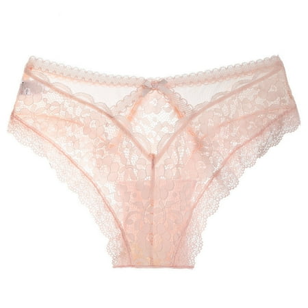 Panties for Womens Crochet Lace Up Panty Sexy Hollow Out Underwear Sexy Naughty Panty Seamless Criss-Cross Lingerie