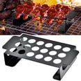 thumbnail image 4 of Visland Grill Rack 18 Holes Design Non-stick Rustproof Heat-Resistant with Handle Multipurpose Stainless Steel Barbecue Chili Pepper Roasting Rack Camping Supplies, 4 of 5