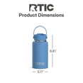 thumbnail image 4 of RTIC 16 oz Ceramic Lined Insulated Outback Bottle, Leak Resistant, Denim, 4 of 8