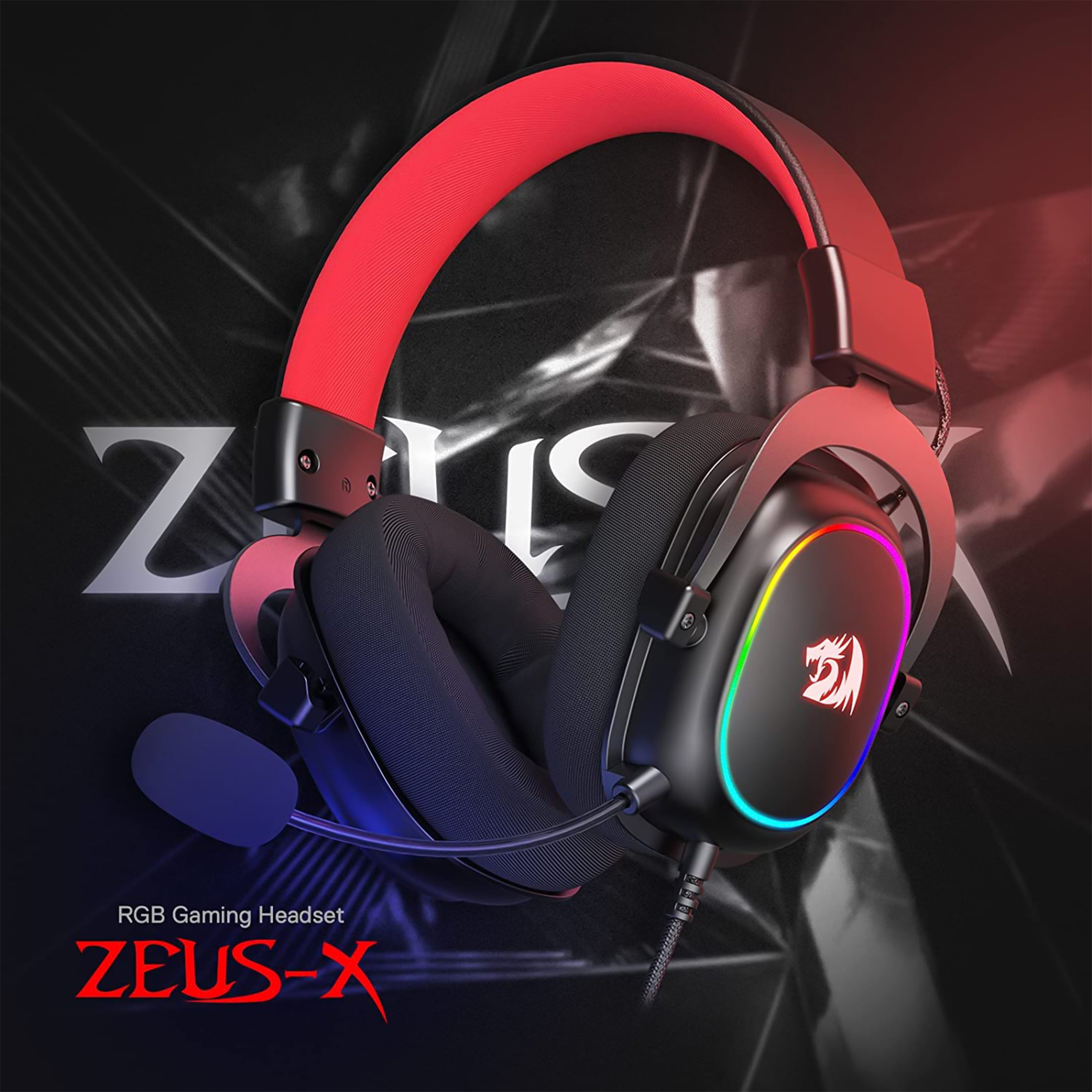 H510 ZEUS-X RGB White Wired Gaming Headset – Redragonshop