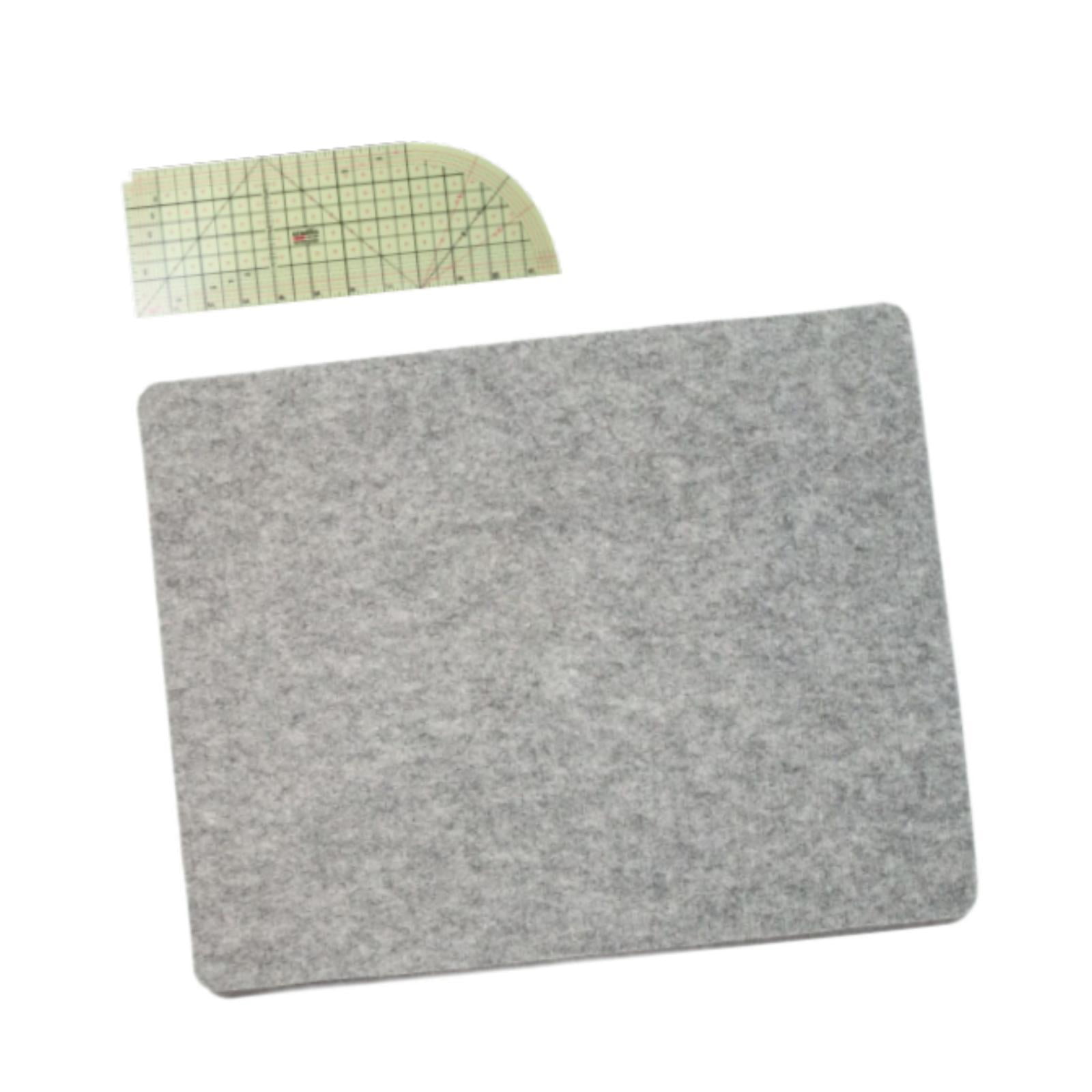 Fiocias Ironing Mat Felt Iron Board Mat Hot Ironing Ruler for Ironing Station Countertop Set C