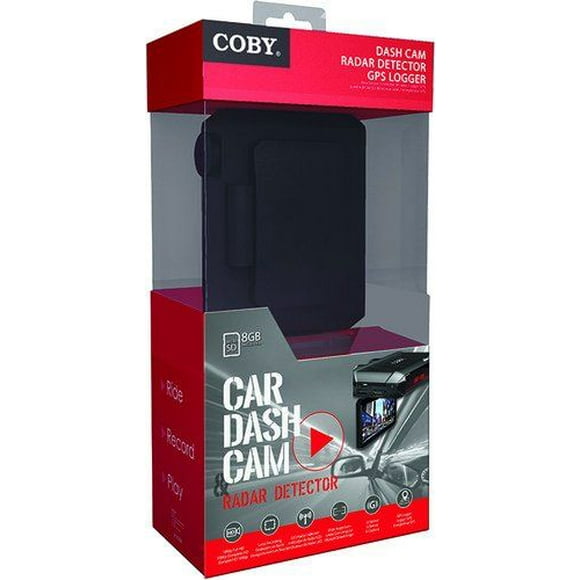 Coby DCR5000 Car Dash Cam avec Radar, Enregistreur DVR et GPS
