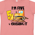 thumbnail image 4 of Inktastic I'm 5 and Crushing It Construction 5th Birthday Boys or Girls Toddler T-Shirt, 4 of 5
