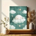 thumbnail image 6 of Sleeping Moon and Stars Canvas Print/Wall Art， Suitable for Bedroom Decor， Living Room Decor， Nursery Decor， Kids Room Decor， and Girl's Room Decor., 6 of 8