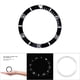 thumbnail image 3 of Reloj de pulsera Material de aluminio Bucle Bisel Insertar anillo Pieza de repuesto (Negro), 3 of 5