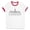 White/Red, variant on Skyline London England Ringer Tee Shirt Unisex Large White/Black
