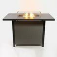 thumbnail image 4 of Deko Living 55 Inch Rectangular Outdoor Propane Gas Fire Pit Barstool Table 40,000 BTU with Glass Bead Filler, 4 of 6