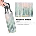 thumbnail image 4 of Yayeee 20oz Insulated Water Bottle Double Wall Stainless Steel with Flip Straw Lid, Green Deer, 4 of 7