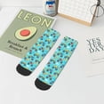 thumbnail image 7 of Rateoe Cartoon Monster Truck Pattern Quarter Crew Socks,Toe Seamed Ankle Socks,Cotton Cushioned Breathable Athletic Crew Sports Socks, 7 of 7