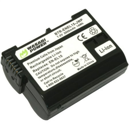Wasabi Power Battery for Nikon EN-EL15 and Nikon 1 V1, D600, D610, D800, D800E, D810, D7000,