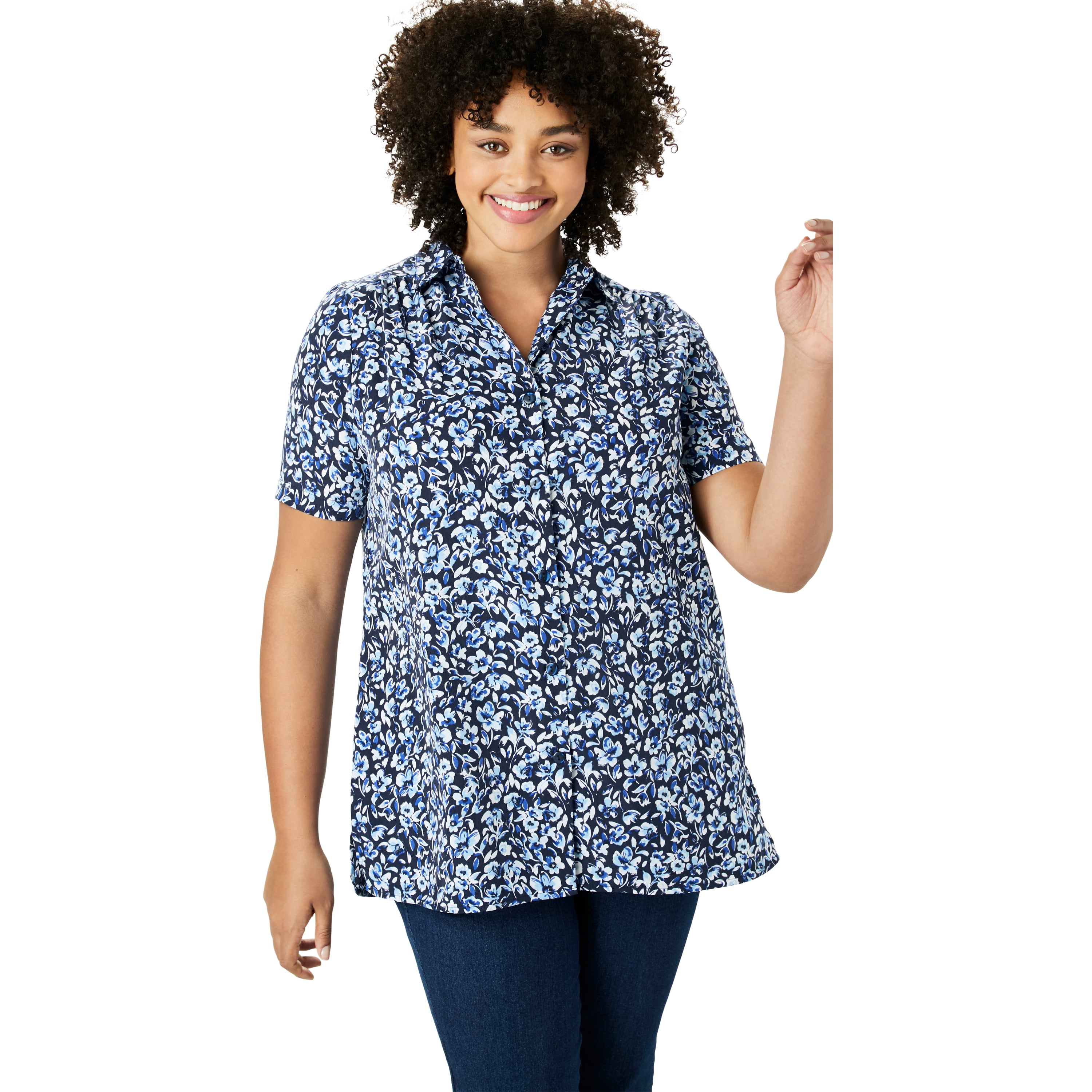 plus size silk button down shirt
