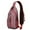 Red Christmas Deer, variant on Sling Backpack,Red Christmas Deer and Tree Pattern Crossbody Bag with Water Bottle Holder,Waterproof Sling Bag for Men/Women with Chest Phone Holder for Hiking,Travel