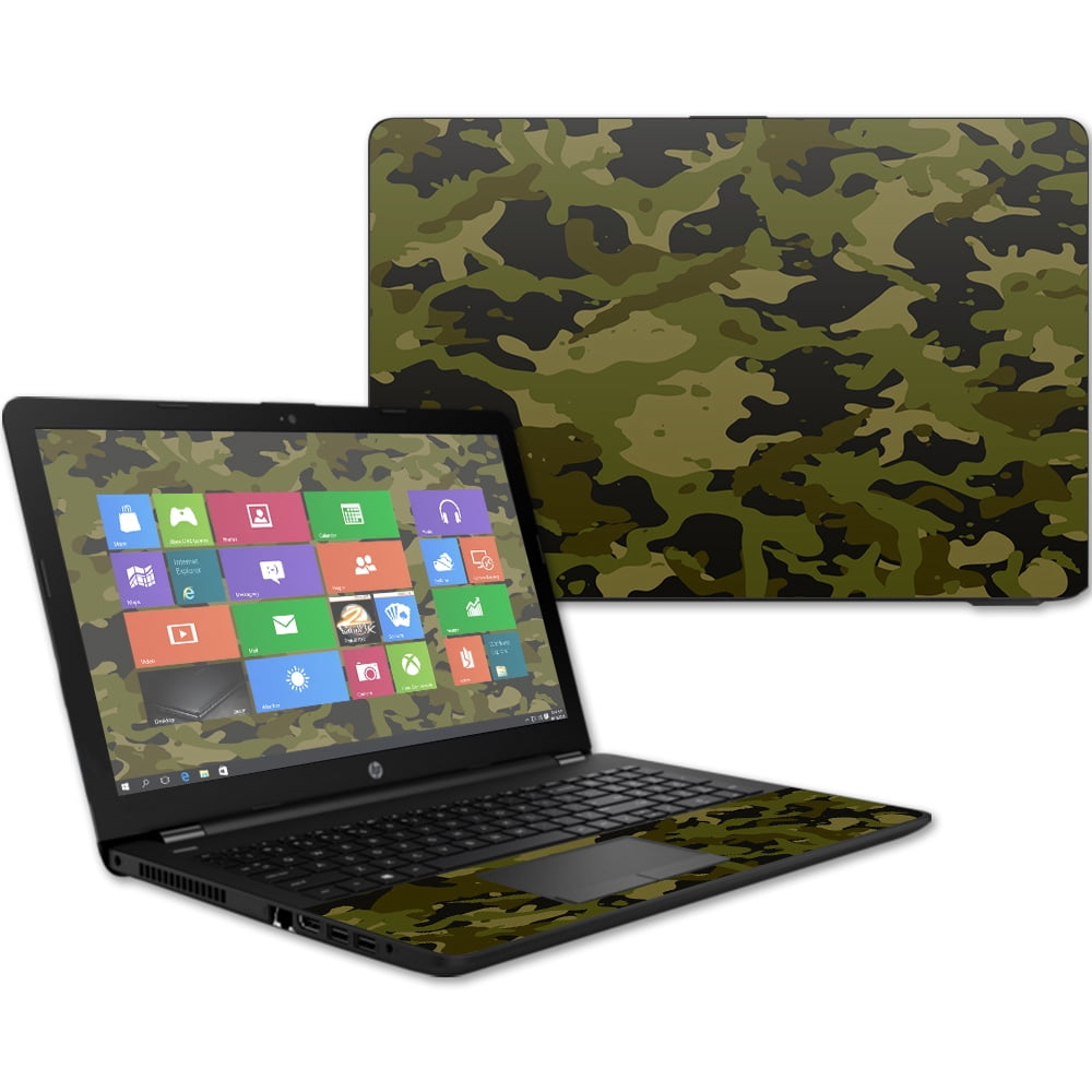 MightySkins Skin for HP 15t Laptop 15.6" (2017) Green Camouflage