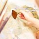 thumbnail image 4 of 10 Pcs Nylon Hair Paint Brushes Set Wooden Fan Shape Watercolor Art Supplies, 4 of 4