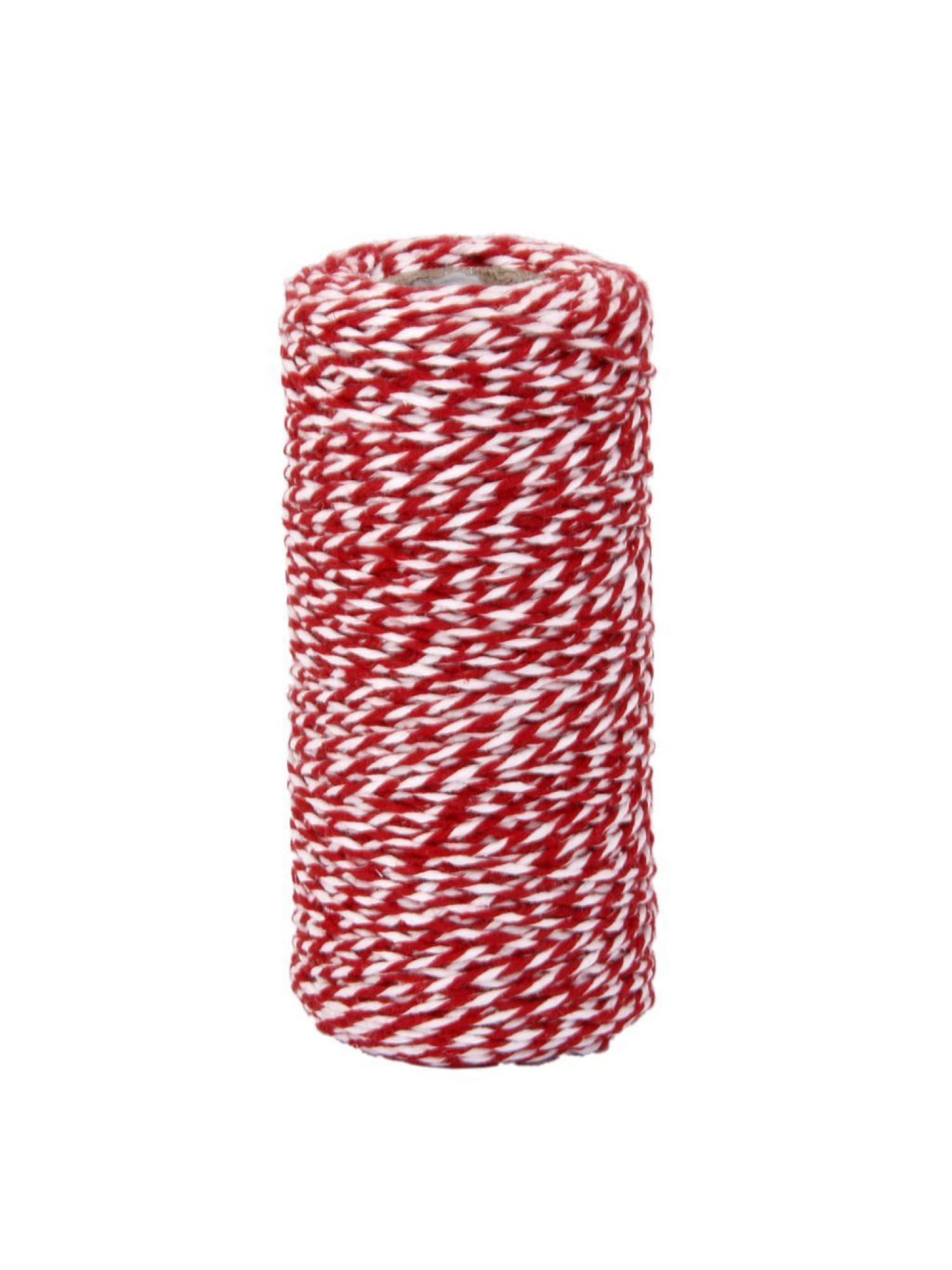 Red+White WINOMO 100m Cotton Bakers Twine String Cord Glass Bottle Gift Box Decor Craft