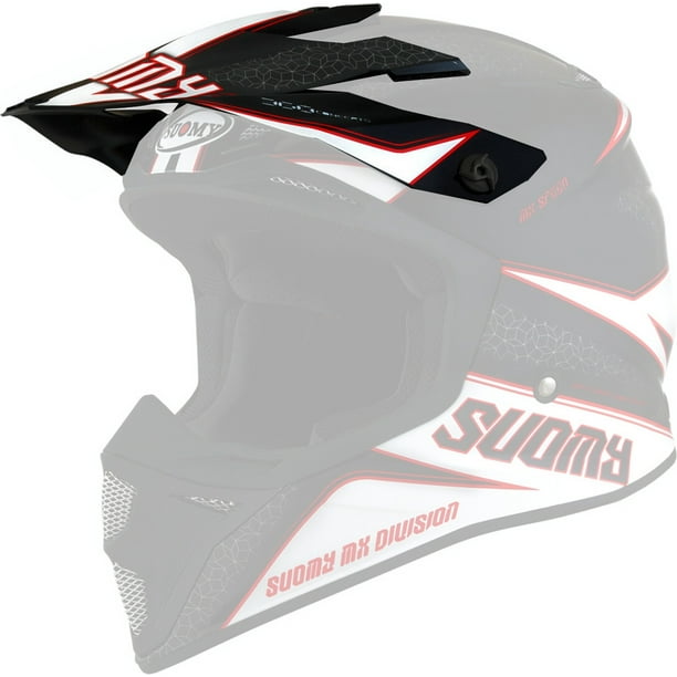 Suomy Speed Transition Helmet Visor/Peak White/Black