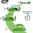 thumbnail image 2 of CAMPROS 6 Person Camping Tent Waterproof Windproof Family Tent, Double Layer, Portable with Carry Bag, 2 of 8